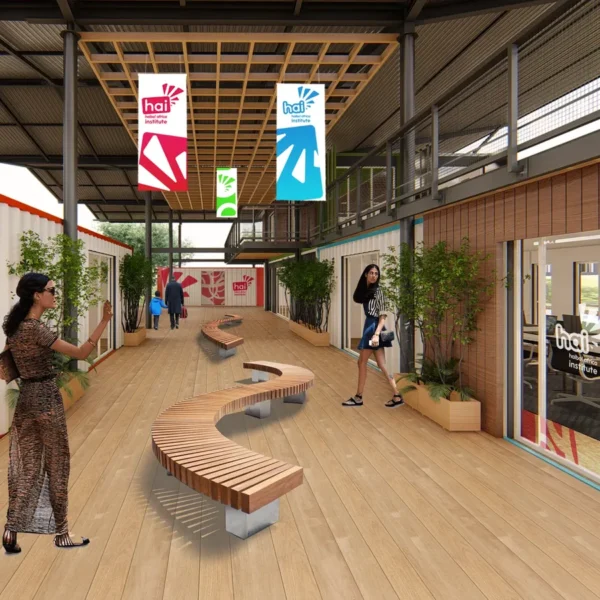 Concept render of the Haibo Centre for Excellence campus